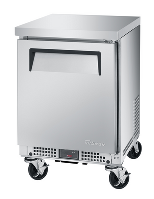 Turbo Air MWR-20S-N6 2.29 Cu. Ft. Stainless Steel 1 Door Shallow Depth M3 Worktop Refrigerator - 115 Volts