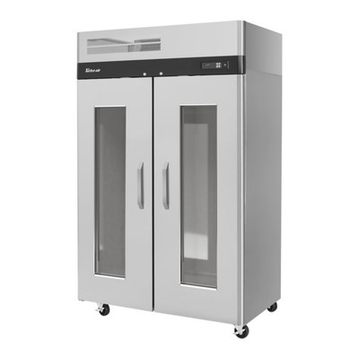 Turbo Air M3R47-2-G-N 44.7 Cu. Ft. Stainless Steel Reach-In Two-Section M3 Refrigerator - 115 Volts