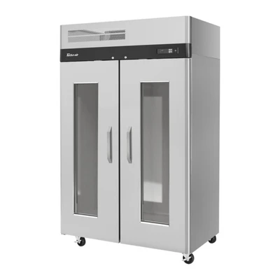 Turbo Air M3R47-2-G-N 44.7 Cu. Ft. Stainless Steel Reach-In Two-Section M3 Refrigerator - 115 Volts