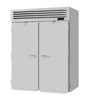 Turbo Air PRO-89H-RI 86.7 Cu. Ft. Stainless Steel Roll-In Two-Section PRO Series Heated Cabinet - 208/115 Volts