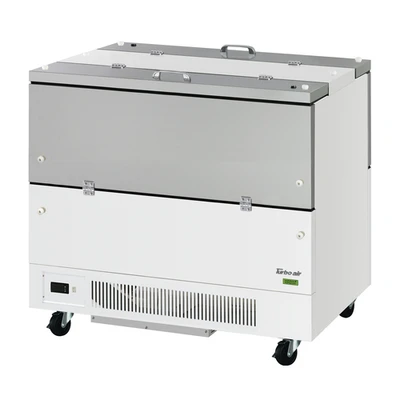 Turbo Air TMKC-58-2-SS-N6 21.98 Cu. Ft. Stainless Steel Cold Wall Super Deluxe Series Milk Cooler - 115 Volts