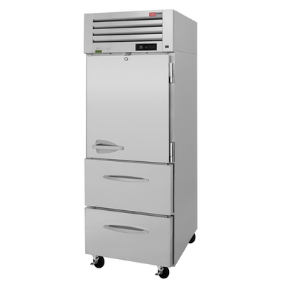 Turbo Air PRO-26R-D2-N 24.76 Cu. Ft. Stainless Steel Reach-In One-Section PRO Series Refrigerator - 115 Volts