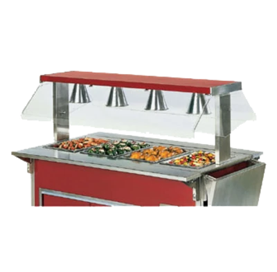 Vollrath 98600 Access Non-Adjustable Buffet Breath Guard Modified Corner Station