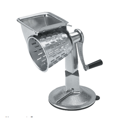 Vollrath 6005 12" Redco King Kutter Manual Food Processor With Suction Cup Base and #1 #2 #3 #4 and #5 Cones