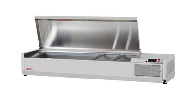 Turbo Air CTST-1500-13-N 59&quot; L Stainless Steel E-Line Countertop Salad Table - 115 Volts