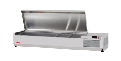 Turbo Air CTST-1500-13-N 59" L Stainless Steel E-Line Countertop Salad Table - 115 Volts