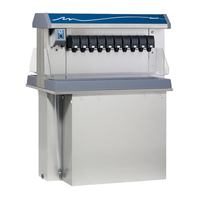 Follett LLC VU300M20DP 300 Lbs. Stainless Steel In-Counter Vision Ice or Beverage Dispenser - 115 Volts