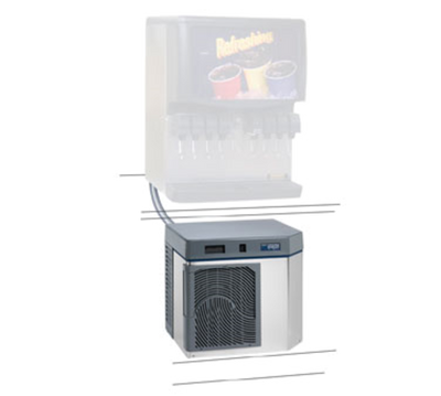 Follett LLC HMC1410WHS 1475 Lbs. Water-Cooled Horizon Elite Micro Chewblet Ice Machine with RIDE Remote Ice Delivery Equipment - 208-230 Volts