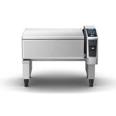 RATIONAL iVario Pro XL 40 Gal. Electric Pressure Tilt Skillet with Base - 440/480 Volts, 3 Phase