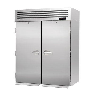 Turbo Air PRO-50H-RT 80.22 Cu. Ft. Stainless Steel Roll-Thru Two-Section Heated Cabinet PRO Series - 208/230-115 Volts