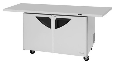 Turbo Air TUR-48SD-E-N 12.2 Cu. Ft. Stainless Steel Solid Super Deluxe Series Undercounter Refrigerator - 115 Volts