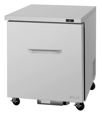 Turbo Air PUR-28-D1-N 6.8 Cu. Ft. Stainless Steel PRO Series Undercounter Refrigerator - 115 Volts