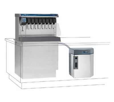 Follett LLC HMD1410NVS 1330 Lbs. Horizon Elite Micro Chewblet Ice Machine with RIDE Remote Ice Delivery Equipment - 115 Volts