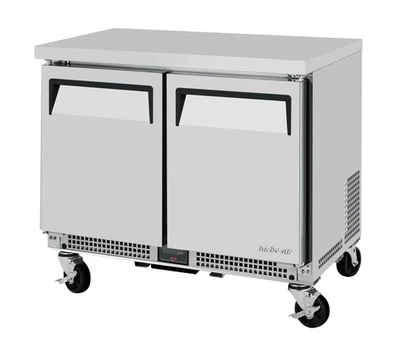 Turbo Air MUR-34S-N6 4.27 Cu. Ft. Stainless Steel Solid M3 Series Undercounter Refrigerator - 115 Volts