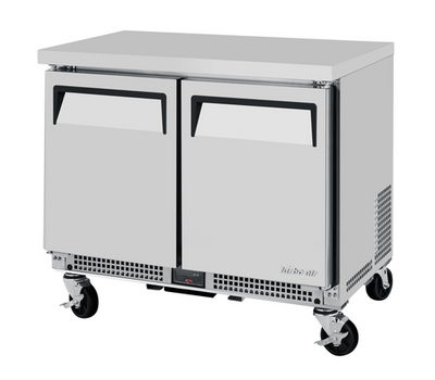 Turbo Air MUR-34S-N6 4.27 Cu. Ft. Stainless Steel Solid M3 Series Undercounter Refrigerator - 115 Volts