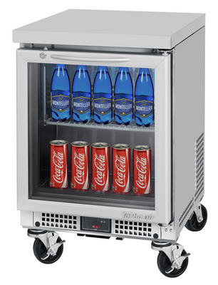 Turbo Air MUR-20SG-N6 2.29 Cu. Ft. Stainless Steel Solid M3 Series Undercounter Refrigerator - 115 Volts
