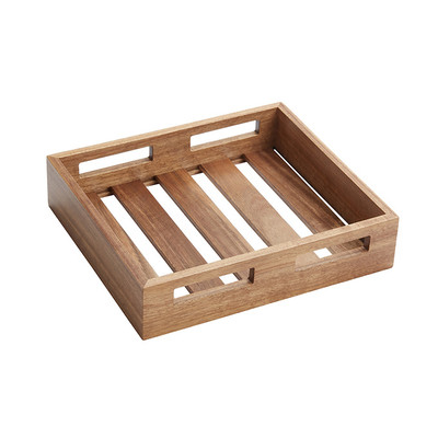 American Metalcraft AWH2 11.25" L Acacia Wooden Crate