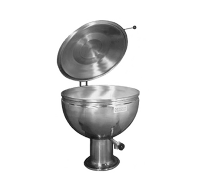 Groen GPT-60 60 Gal. Stainless Steel Pedestal Base Full Jacket Direct Steam Kettle