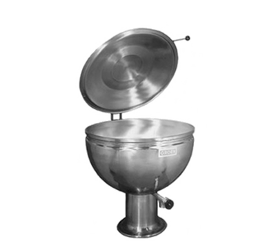 Groen GPT-60 60 Gal. Stainless Steel Pedestal Base Full Jacket Direct Steam Kettle