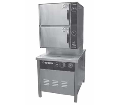Groen HY-10SG-24 24.13 Stainless Steel Natural Gas HyPlus Pressureless Steamer - 200,000 BTU