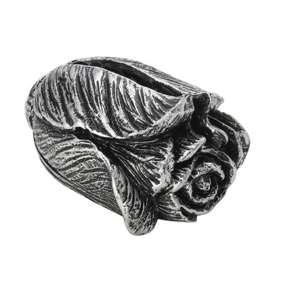 American Metalcraft CHPL Silver Lettuce Polyresin Card Holder