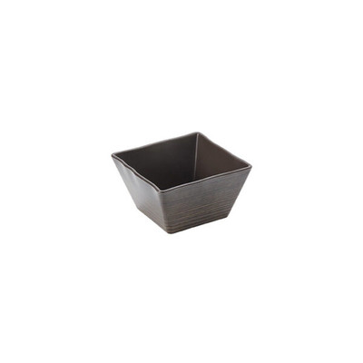 American Metalcraft WMSQ53 23 Oz. Walnut Square Melamine Bowl