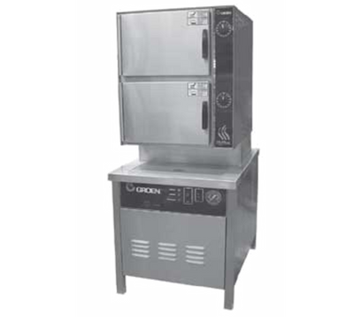 Groen HY-10SG-36 36.13" W Stainless Steel Liquid Propane HyPlus Pressureless Steamer - 200,000 BTU