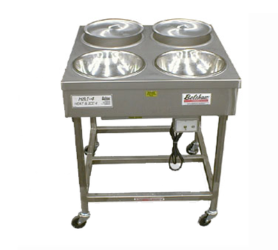 Belshaw 84900114 7 Lbs. Stainless Steel Electric Icing Table with 4 Bowls and Lids - 115 Volts