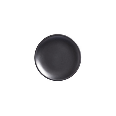 American Metalcraft MCP6BK 6&quot; Dia. Matte Black Round Melamine Coupe Plate