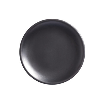 American Metalcraft MCP6BK 6" Dia. Matte Black Round Melamine Coupe Plate