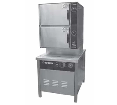 Groen HY-10SG-24 24.13 Stainless Steel Liquid Propane HyPlus Pressureless Steamer - 200,000 BTU
