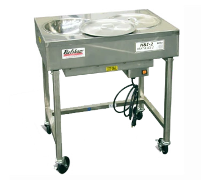 Belshaw 84900112 7 Lbs. Stainless Steel Electric Icing Table with 2 Bowls and Lids - 115 Volts