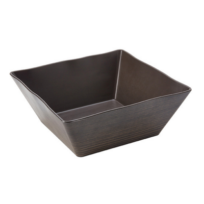 American Metalcraft WMSQ117 216 Oz. Walnut Square Melamine Bowl