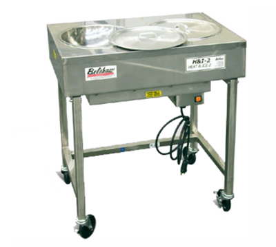 Belshaw 849001221 7 Lbs. Stainless Steel Electric Icing Table with 2 Bowls and Lids - 240 Volts