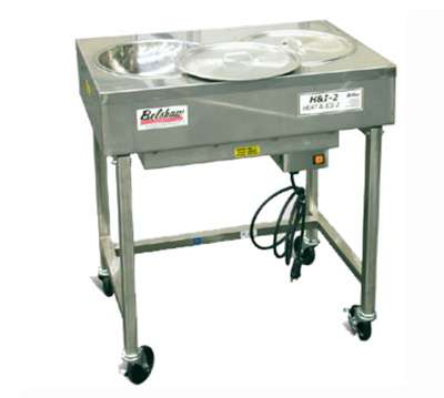 Belshaw 849001221 7 Lbs. Stainless Steel Electric Icing Table with 2 Bowls and Lids - 240 Volts