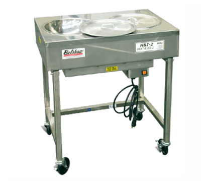 Belshaw 849001221 7 Lbs. Stainless Steel Electric Icing Table with 2 Bowls and Lids - 240 Volts