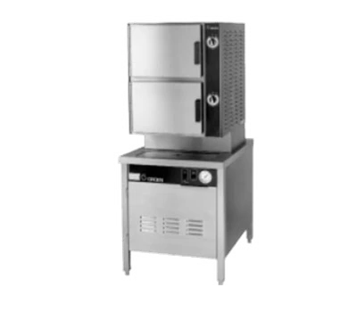 Groen HY-6SE-24 24.13" W Stainless Steel Electric HyPlus Pressureless Steamer - 208 Volts