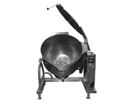 Groen DH-80C 80 Gal. Stainless Steel Crank Tilt Liquid Propane Tilting Kettle - 150,000 BTU