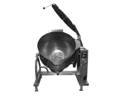 Groen DH-80C 80 Gal. Stainless Steel Crank Tilt Liquid Propane Tilting Kettle - 150,000 BTU