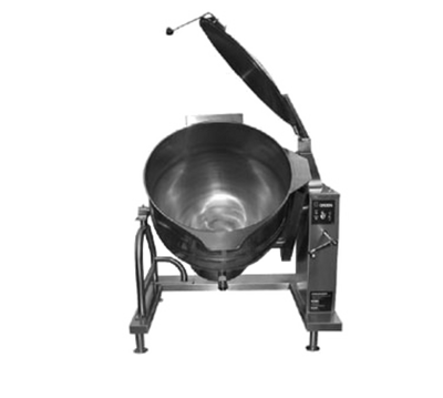 Groen DH-80C 80 Gal. Stainless Steel Crank Tilt Liquid Propane Tilting Kettle - 150,000 BTU