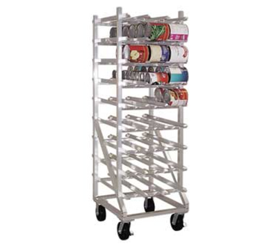 New Age 1251CK 76.5"H Mobile Can Storage Rack for (352) #2-1/2 Cans or (484) #303 Cans