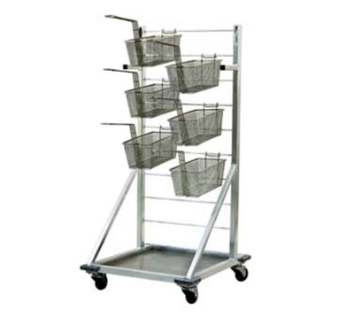 New Age 1215 24.5" W x 27" L x 52.5" H Welded Aluminum Fry (27) Basket Rack