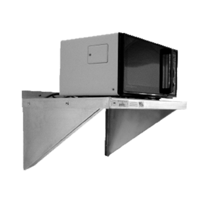 New Age 95883 24" W Aluminum Wall-Mounted Microwave Shelf