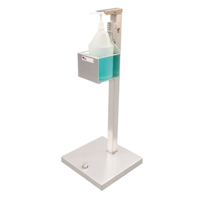 New Age 53200 16" W Aluminum Rust Proof Portable Hands Free Sanitation Stand