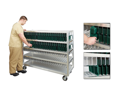 New Age 99452 4 Tray Levels Aluminum Mobile Flex Tray Drying Rack