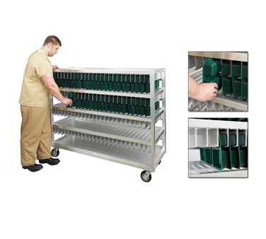 New Age 99452 4 Tray Levels Aluminum Mobile Flex Tray Drying Rack