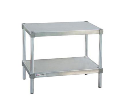 New Age 21830ES24P 400 Lbs. Aluminum Stationary Equipment Stand with Undershelf