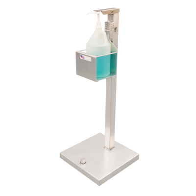 New Age 53200S 16" W Aluminum Rust Proof Portable Hands Free Sanitation Stand