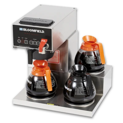 Bloomfield 1072D3F-120V 3 Warmers Single Pour Over Coffee Brewer - 120 Volts