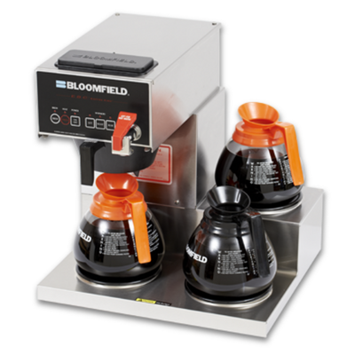 Bloomfield 1072D3F-120V 3 Warmers Single Pour Over Coffee Brewer - 120 Volts